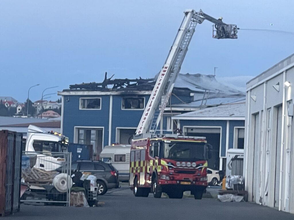 Húsið sem brann á lista slökkviliðs