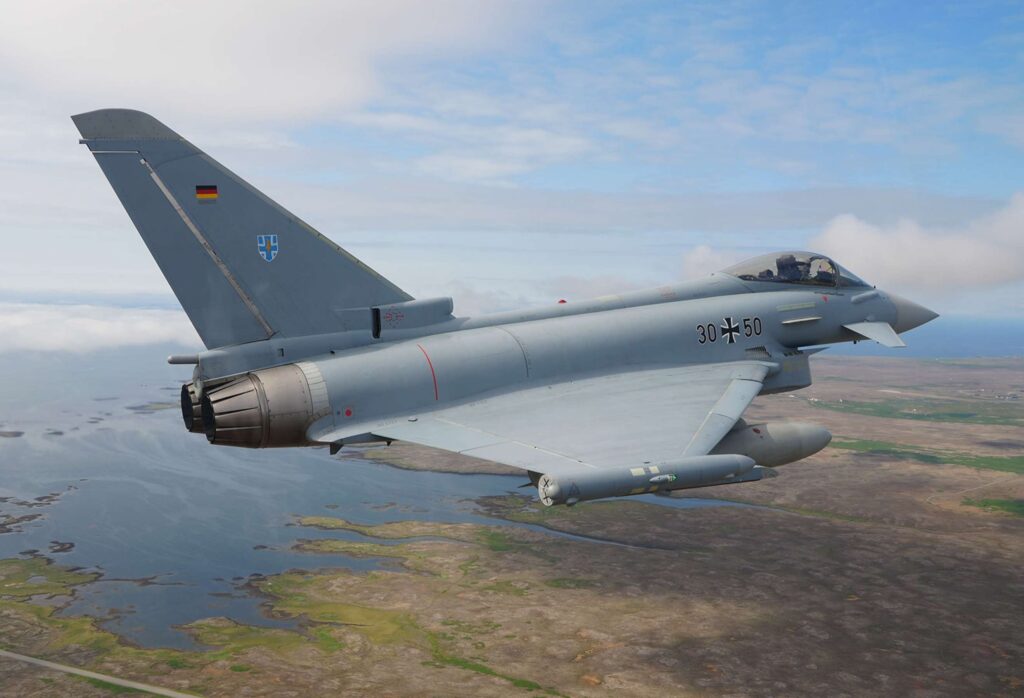 Eftir að æfa loftbardaga í tvær vikur yfirgefa sex þýskar herþotur nú Ísland