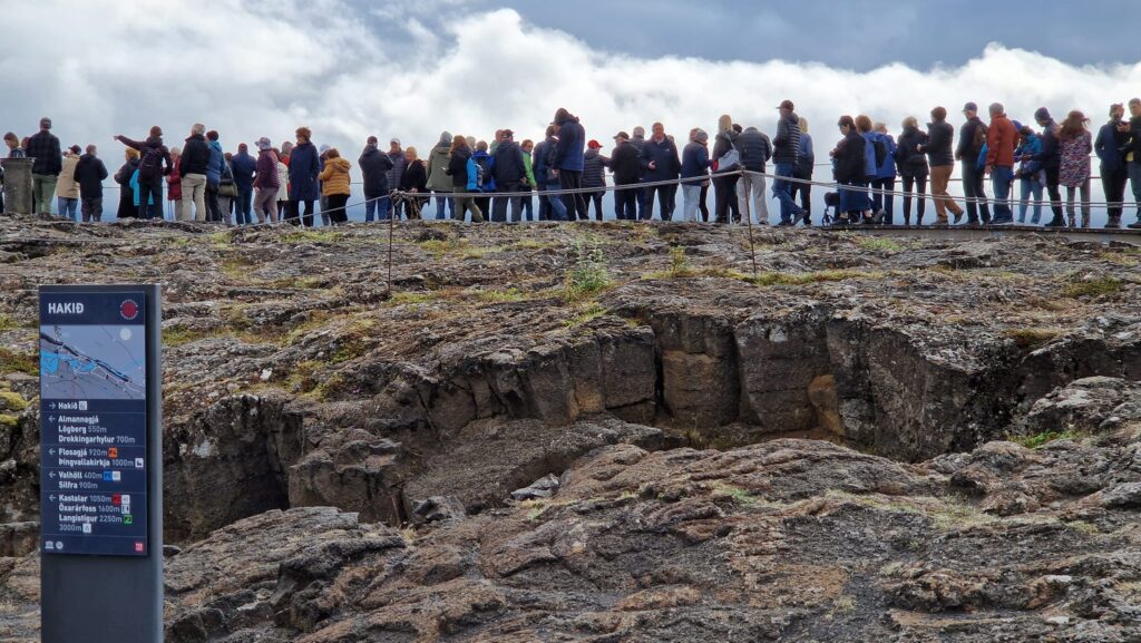 58% landsmanna telja of mikið af túristum á Íslandi