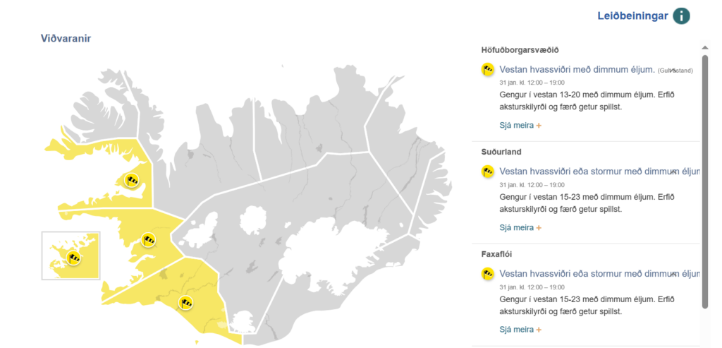 Stormur á leiðinni og ófærð í borginni
