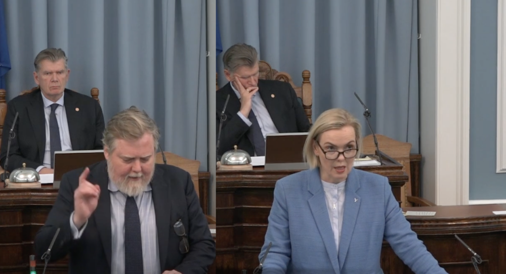 Miðflokkurinn græðir á málþófi en Sjálfstæðisflokkurinn tapar